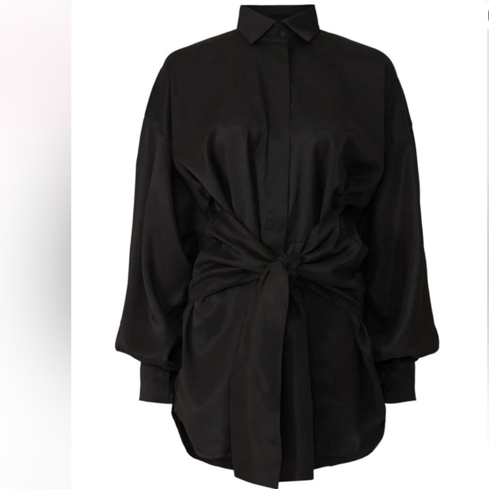 Revolve button down NONchalant Black Mini Dress - image 5